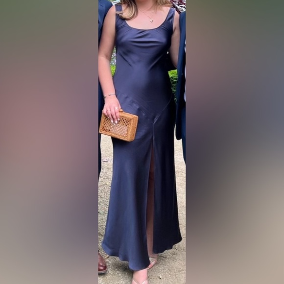 SIR The Label Esme Silk Bias Maxi Dress - Picture 6 of 6